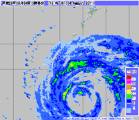 台風９号接近で今帰仁城跡は閉城