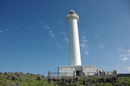 残波岬の灯台。
