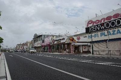 金武町へ。