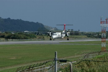 Ｑ400＊与論空港。