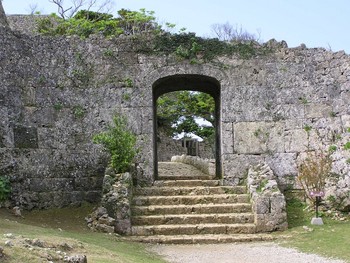 中城城跡。