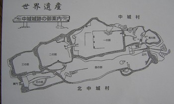 中城城跡。