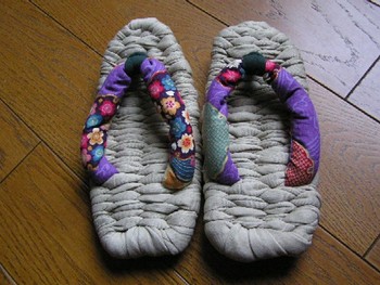 布ぞうり。