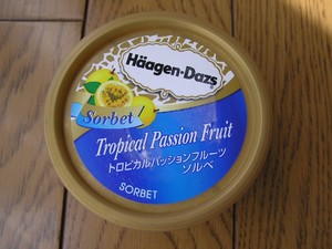 パッションフルーツソルベ。
