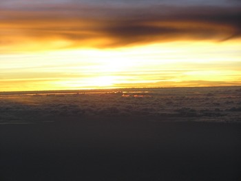 夕焼け。