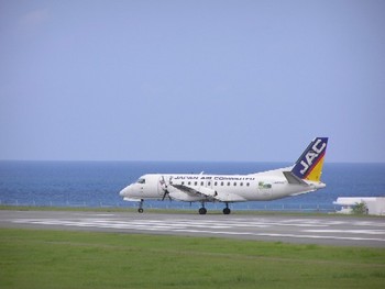 サーブ340B＊与論空港。