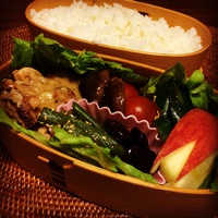 チキンの胡麻和え弁当 2015/02/06 05:40:58