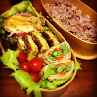 野菜巻き弁当 2014/12/16 07:13:34