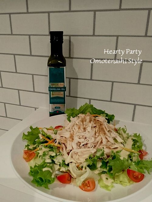 カメリナオイルで絶品ドレッシング おもてなし料理教室 Hearty Party Okinawa