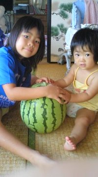 じぃじぃスイカ(^^) 2010/07/21 22:57:11