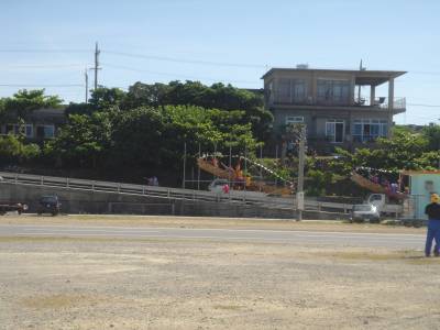 津堅ハーリー出場！