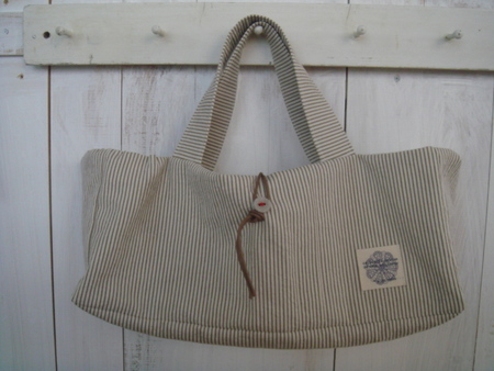 handmade　横長バッグ