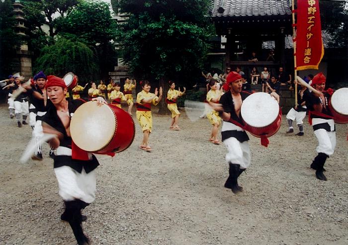 東京中野でのエイサー奉納　～中野チャンプルーフェスタ2013～