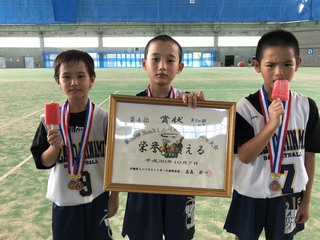 県3on3大会　上位入賞チーム　男子