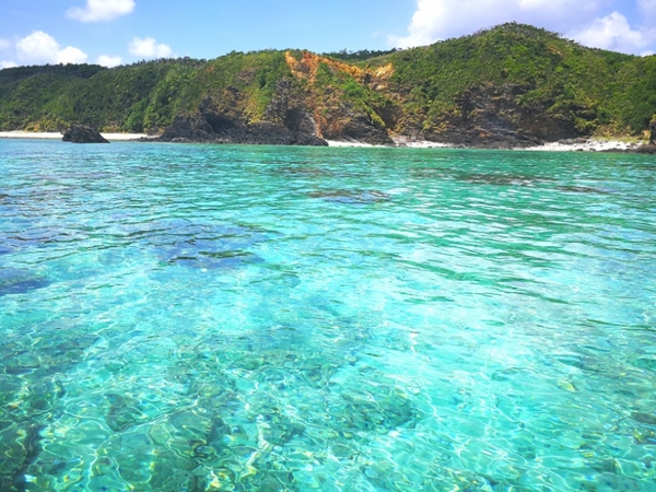 安田ヶ島のイノーから 国頭の海よ いつもありがとう