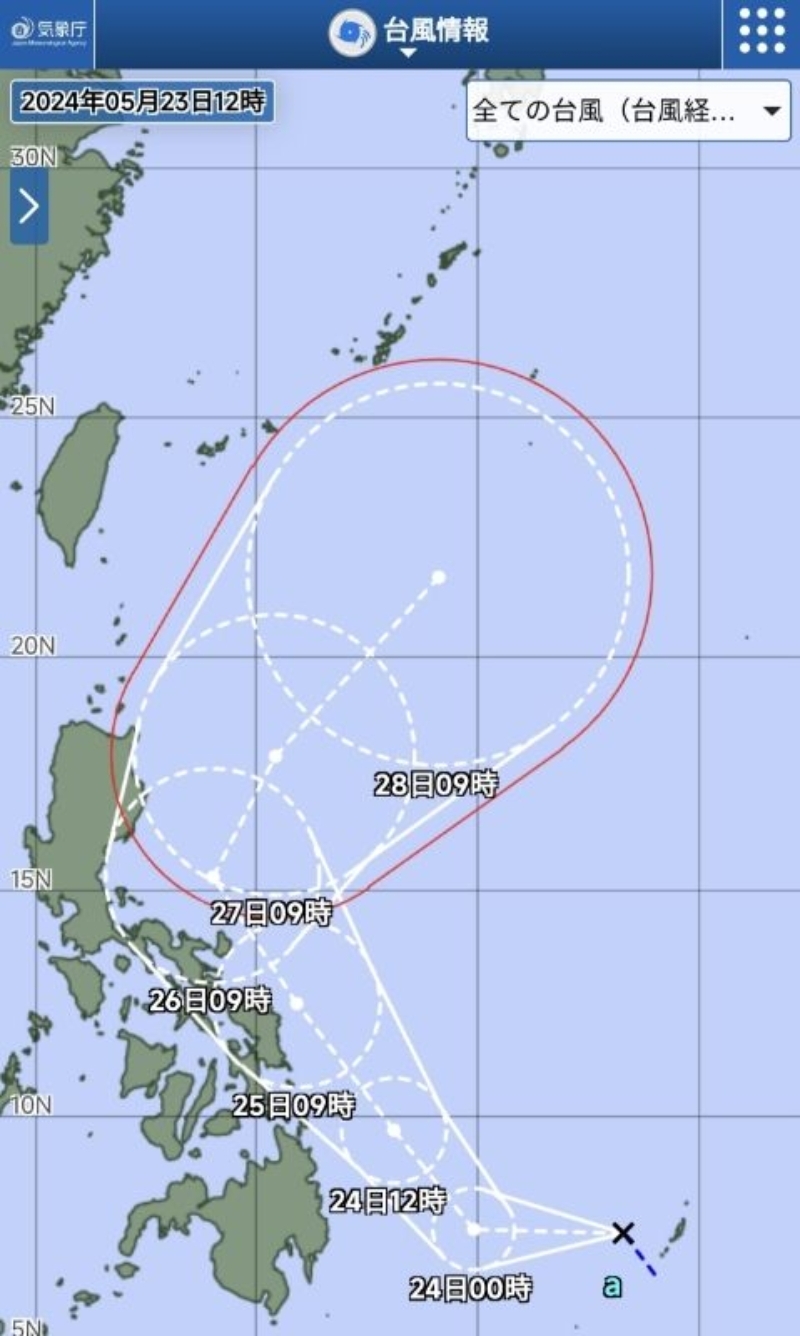 台風1号