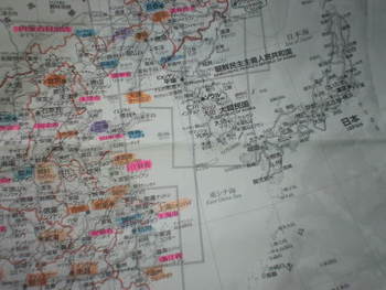 中国の地図