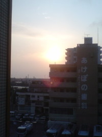 夕日（２０１０．３．１）