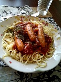 家ランチ。 2009/02/12 13:07:32