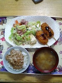 本日初の食事 2008/03/11 17:43:37