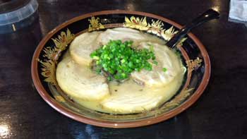 Ramen with pork born based soup