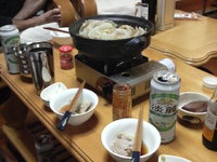 torao家で…