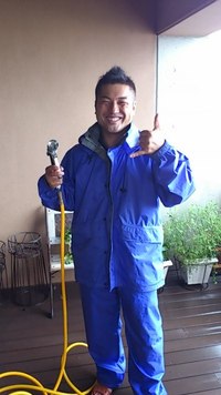 台風あとの(￣∀￣)