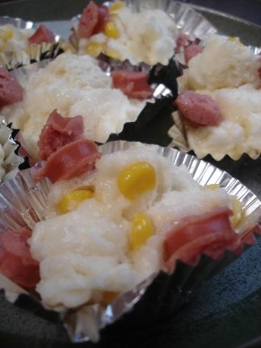 朝食蒸しパン
