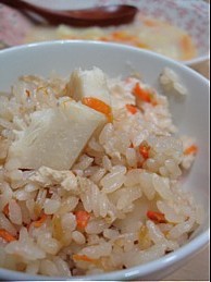 里芋の炊き込みご飯