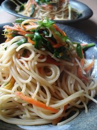 中華風ネギパスタ