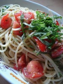 めんつゆで簡単美味しい冷製パスタ