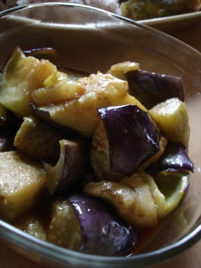 ゆず胡椒で揚げナスのあっさりポン酢あえ