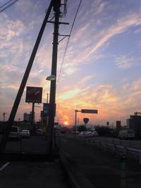 2005年８月最後の夕陽 2005/09/01 23:47:00