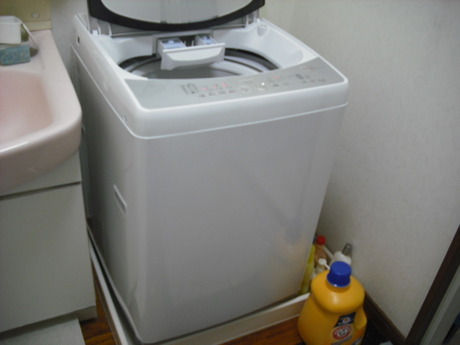 洗濯機を買い換え