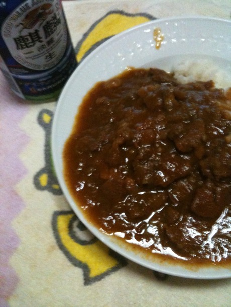 牛すじに込みカレー