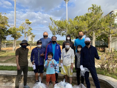 漫湖公園の清掃活動【小禄中OB　2022年3月　1回目】