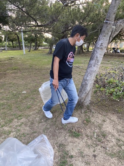 漫湖公園の清掃活動【神原中OB　2022年4月　2回目】