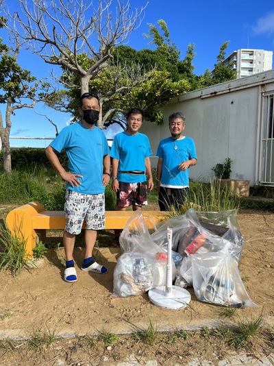 漫湖公園の清掃活動【上山中OB　2022年8月　1回目】
