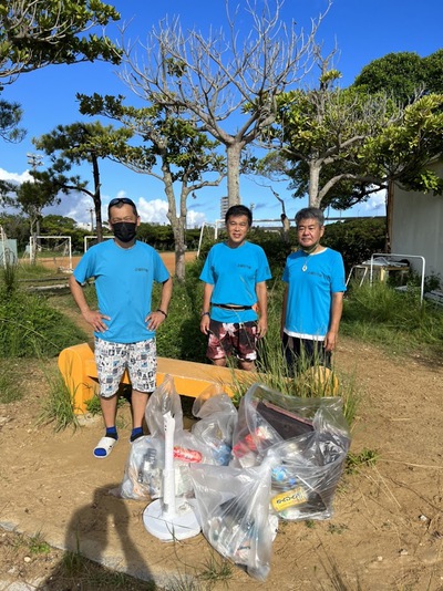 漫湖公園の清掃活動【上山中OB　2022年8月　1回目】