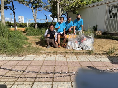 漫湖公園の清掃活動【上山中OB　2022年8月　1回目】