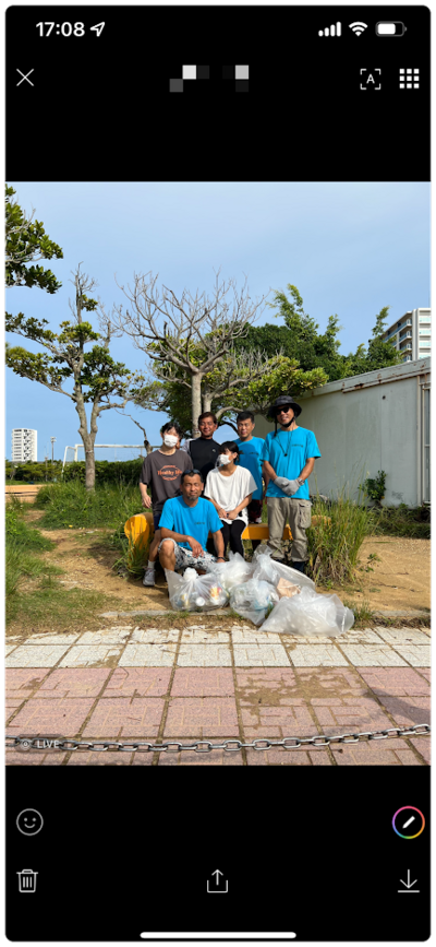 漫湖公園の清掃活動【小禄中OB　2022年8月　2回目】