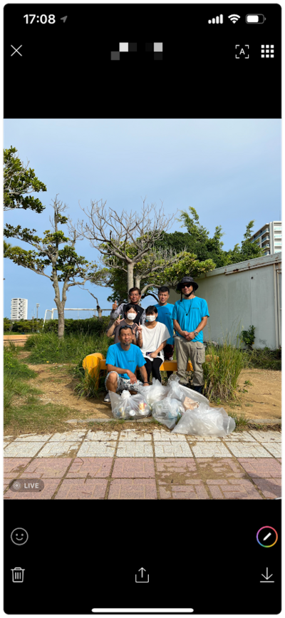 漫湖公園の清掃活動【小禄中OB　2022年8月　2回目】