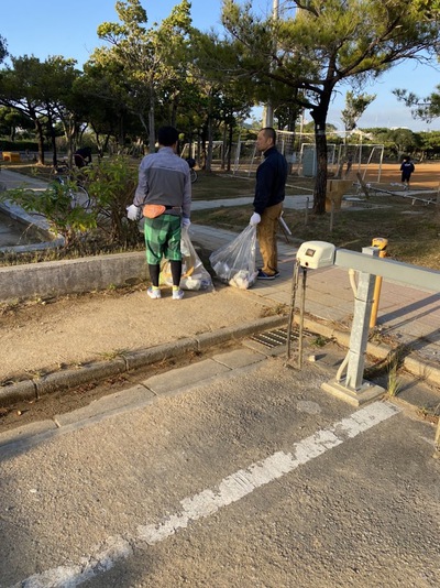 漫湖公園の清掃活動【小禄中OB　2023年1月　1回目】