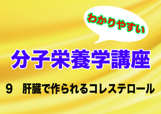 分子栄養学講座〜肝臓でのコレステロールの作られ方