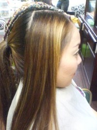 お正月ヘアー♪テーマは〔愛〕ハートを入れてみました！ 2009/12/31 16:48:31
