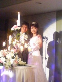 親戚の座安家の披露宴のお客として参加♪ 2010/01/09 16:51:16