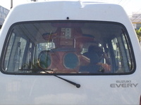 サトちゃんin the car。