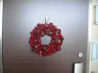 Ｘ’ｍａｓリースとチキンカレーッ♪ 2011/11/29 02:41:04
