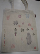 消しゴムハンコでマイBAG作り♪