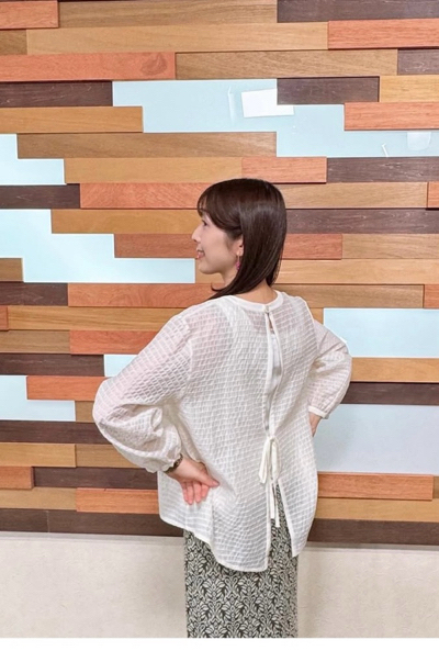 coomb☆シアーボーダーのブラウス素敵❣️